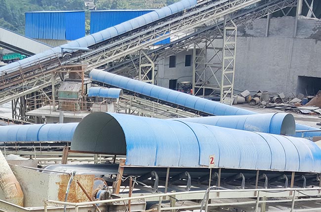 皮帶輸送機彩鋼防塵防雨罩 皮帶輸送機彩鋼防塵防雨罩