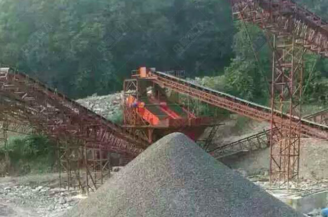 貴州遵義湄潭縣時產500噸砂石生產線