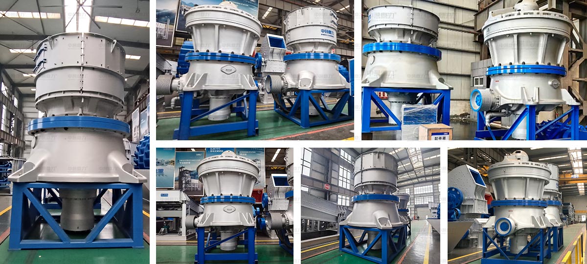 圓錐破碎機型號發貨現場